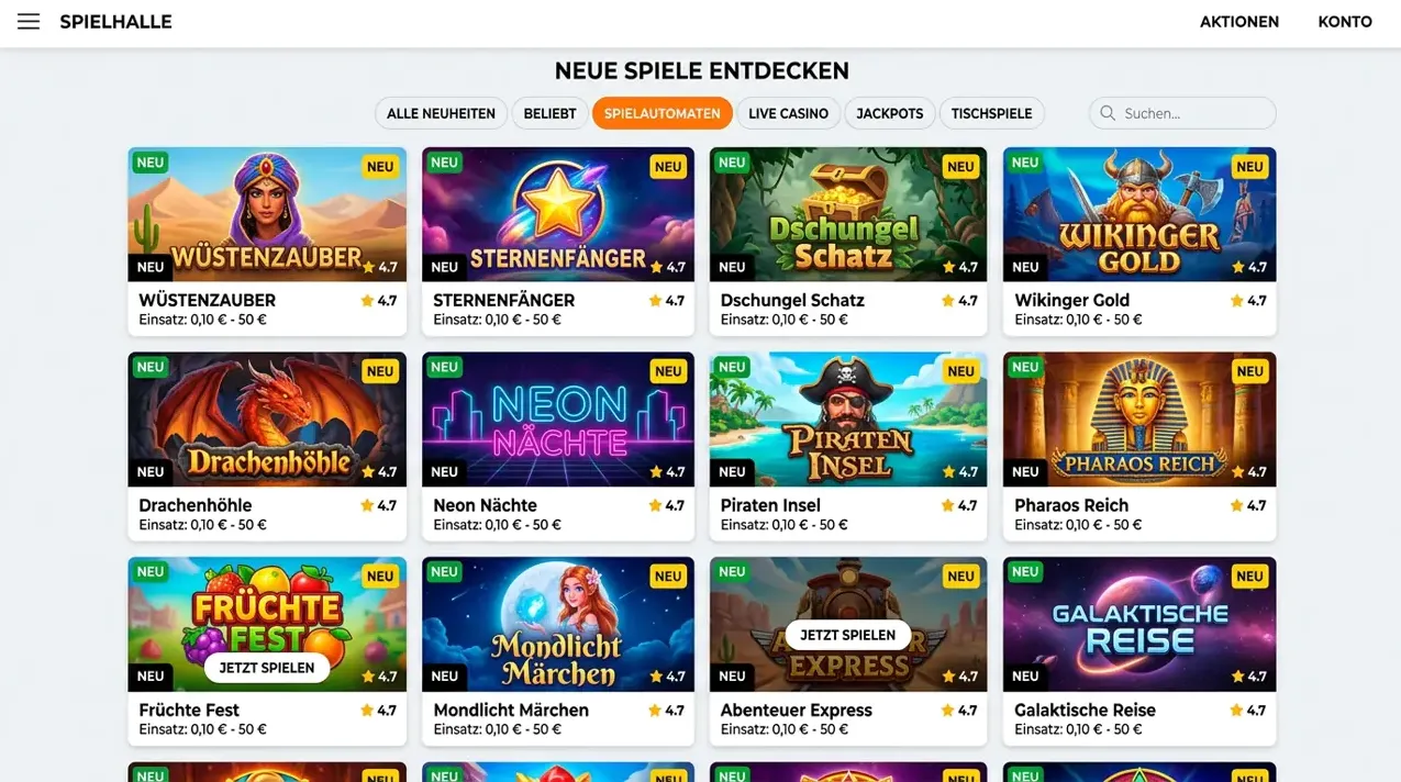 Neuheiten & Jackpots — Gamblezen